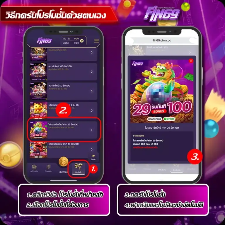 โปรโมชั่นสล็อต ฝาก29รับ100